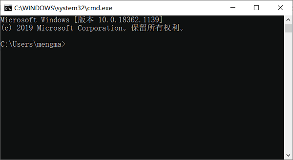 打开的cmd窗口